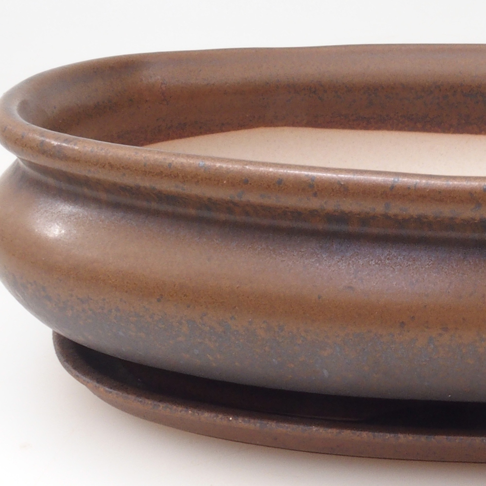 Bonsai-Schale + Untertasse H01 – 12 x 9 x 5 cm