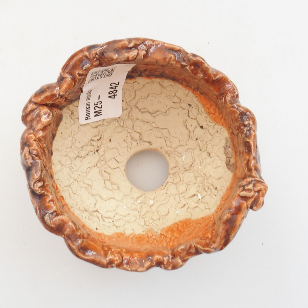 Keramikschale 8 x 7,5 x 6 cm, Farbe braun