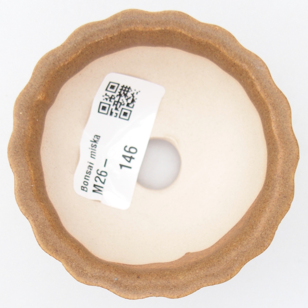 Mini-Bonsaischale 7,5 x 7,5 x 3,5 cm, braun