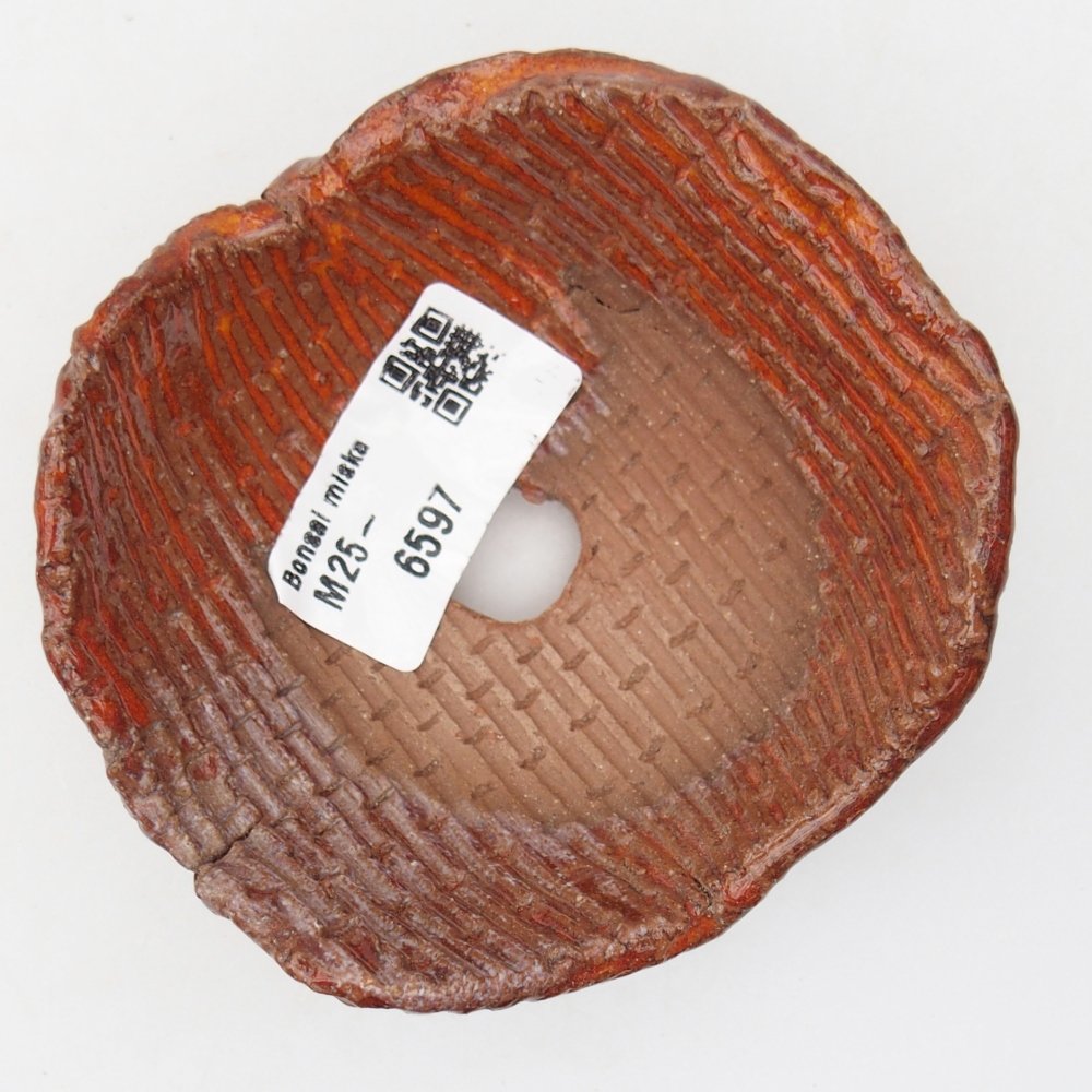 Keramikschale 9 x 9 x 5 cm , Farbe orange