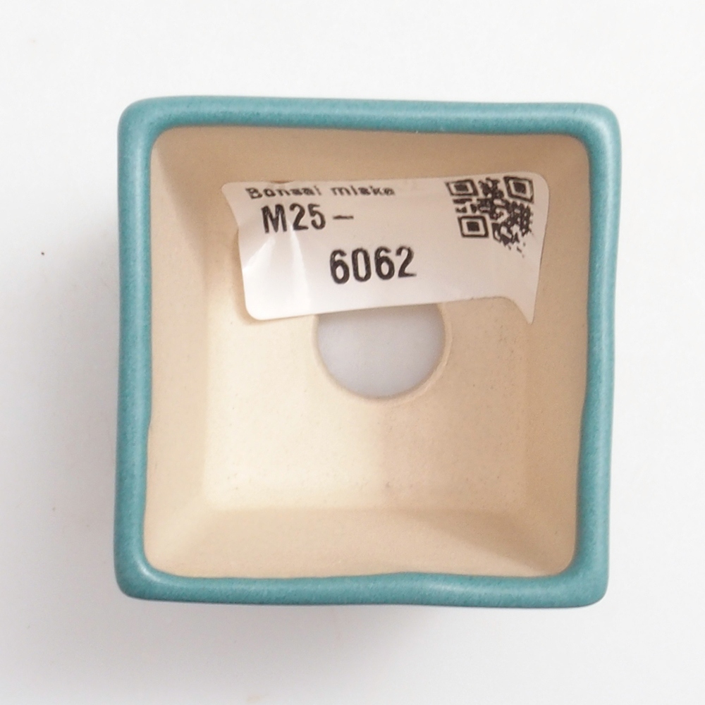 Keramik Bonsai Schale 4,5 x 4,5 x 5 cm, Farbe blau