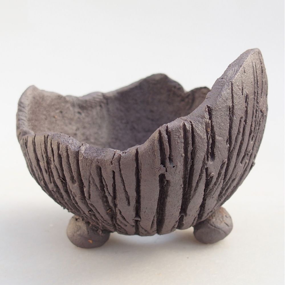 Keramikschale 8,5 x 8 x 6,5 cm , Metallic-Farbe