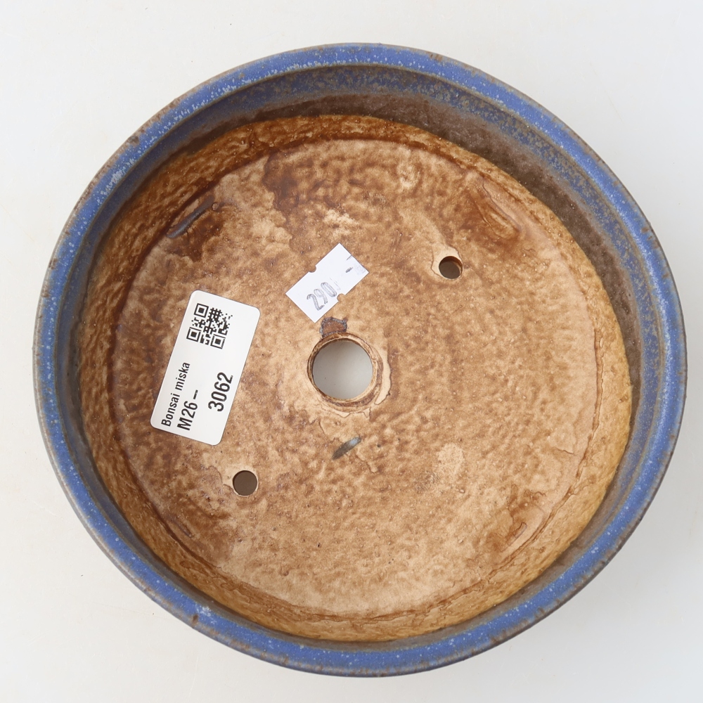 Keramik-Bonsai-Schale 15,5 x 15,5 x 5 cm, Farbe: Blau
