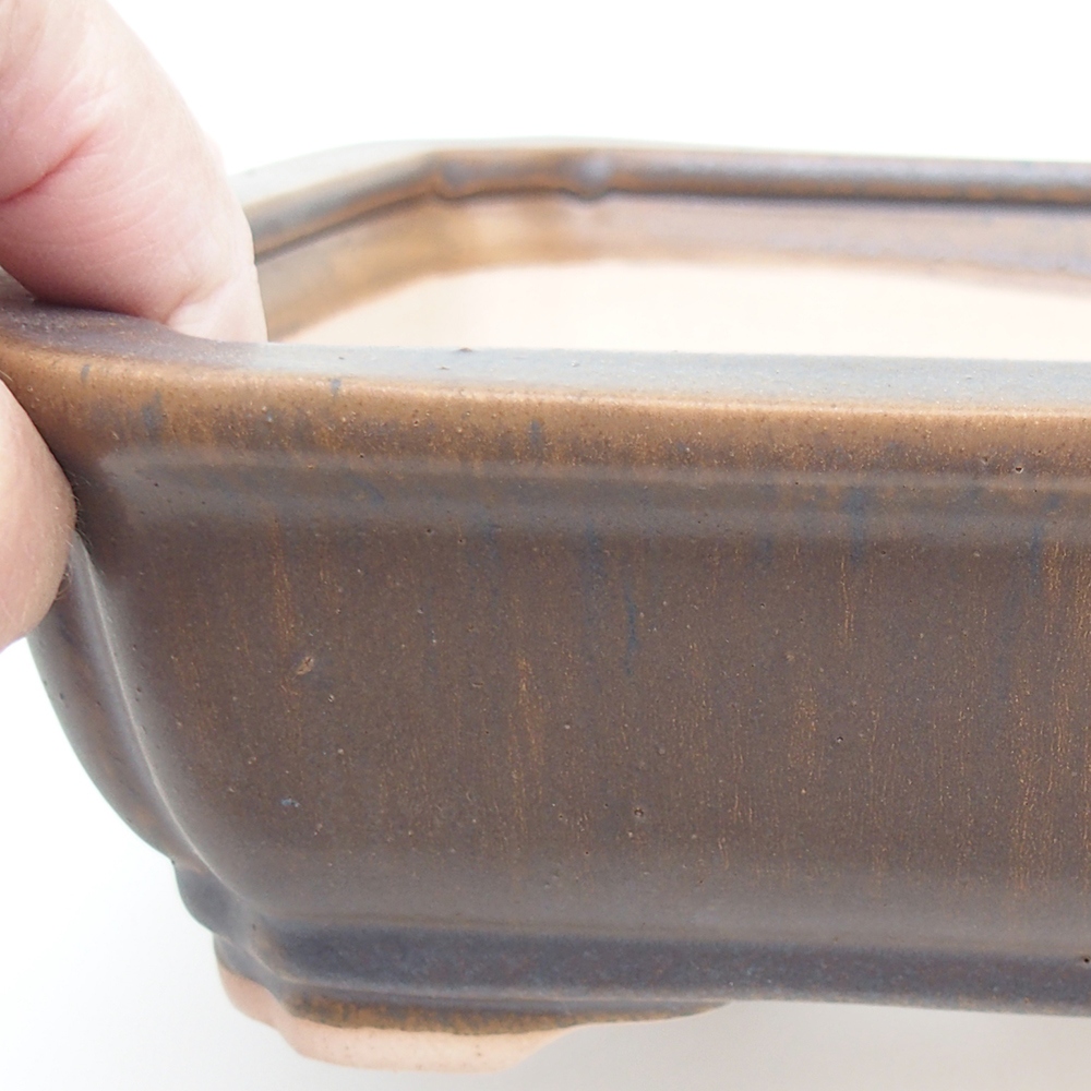Bonsai-Schale H20 – 26,5 x 21,5 x 6,5 cm - braun