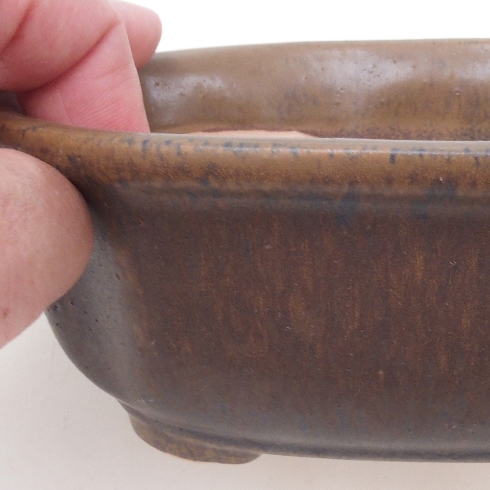 Bonsai-Schale H31 - 14 x 12 x 5,5 cm - braun