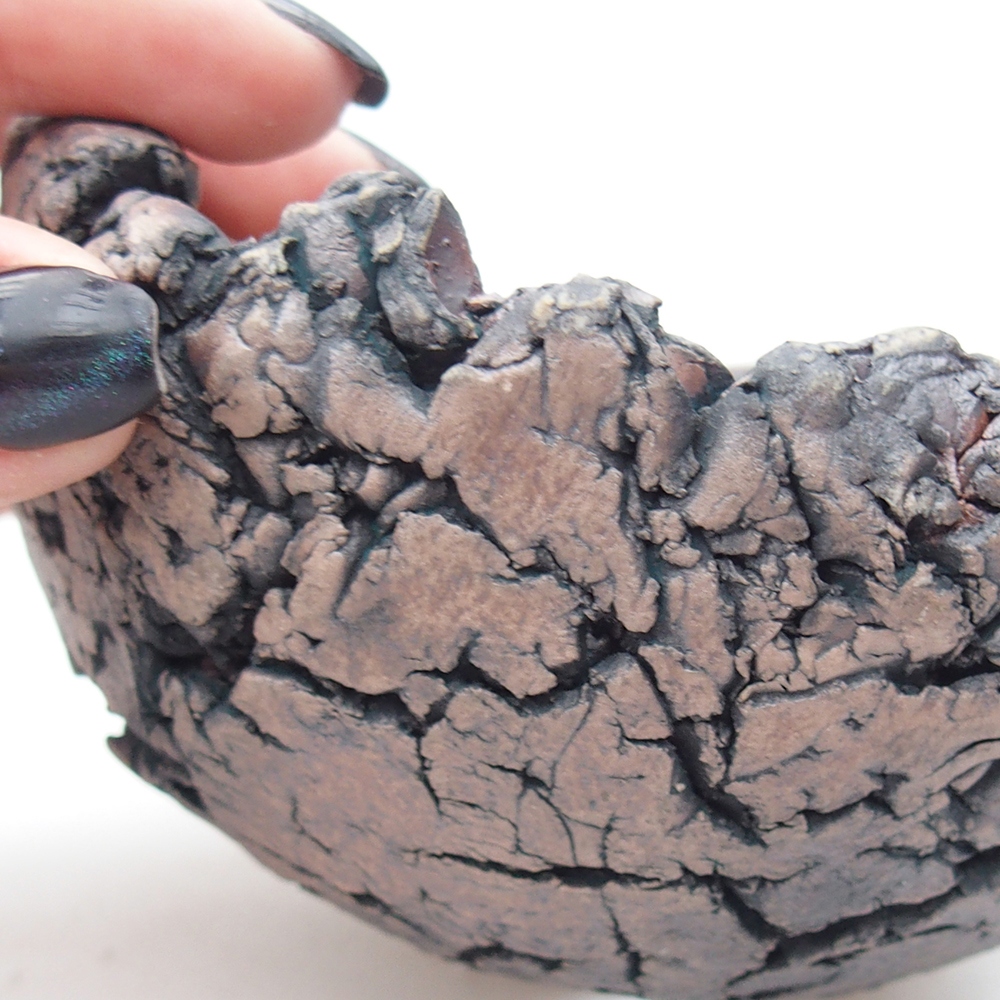 Keramikschale 11 x 10,5 x 7 cm , Farbe grün