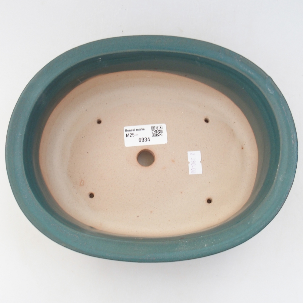 Bonsaischale aus Keramik 23 x 19,5 x 8 cm, Farbe blau