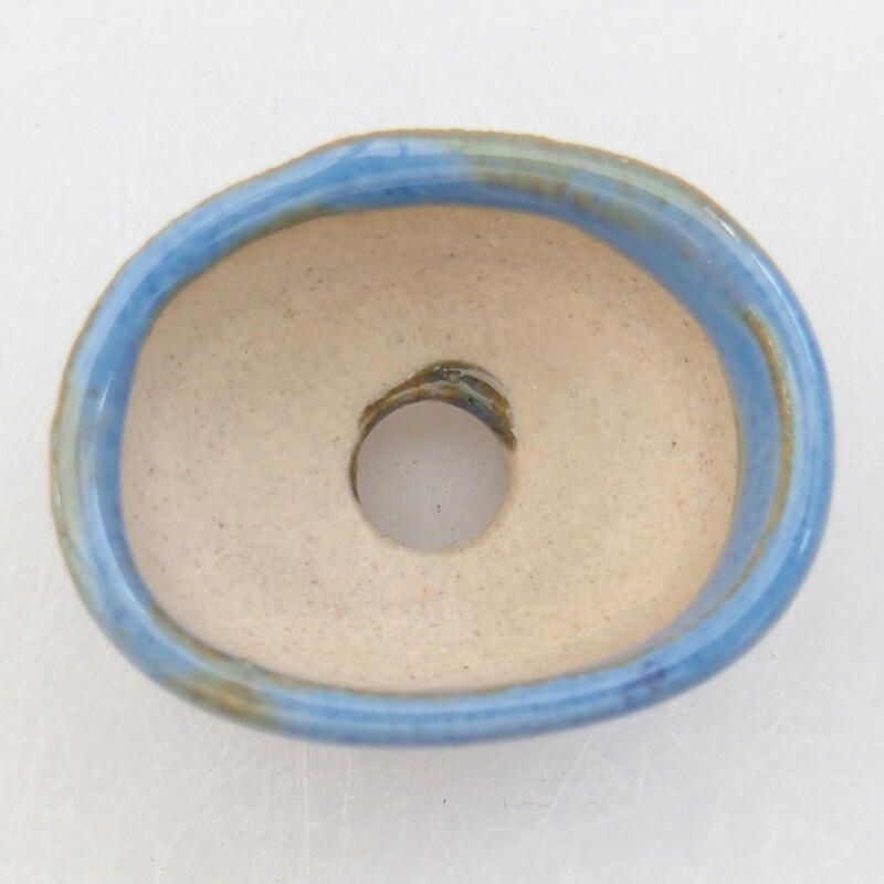 Mini-Bonsaischale 2,5 x 2 x 1,5 cm, Farbe blau