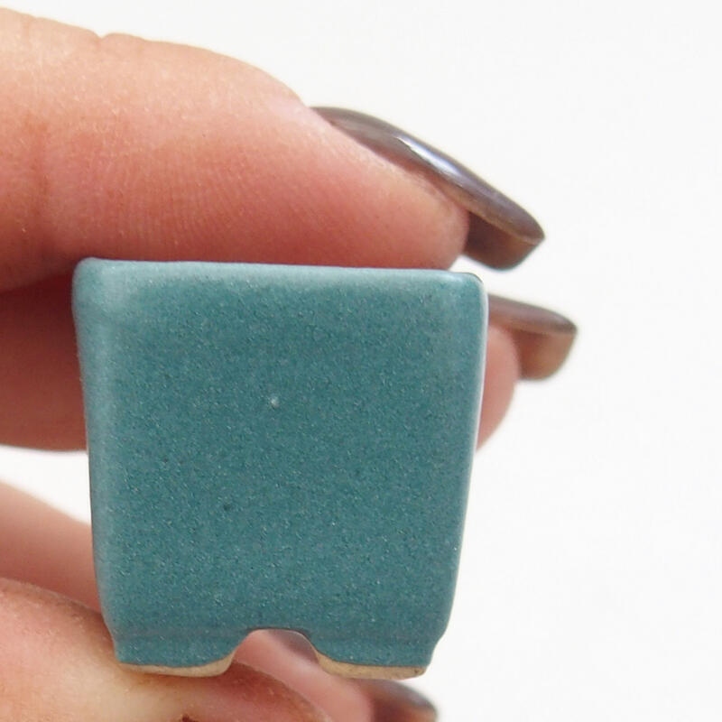 Mini-Bonsaischale 2 x 2 x 2 cm, Farbe blau