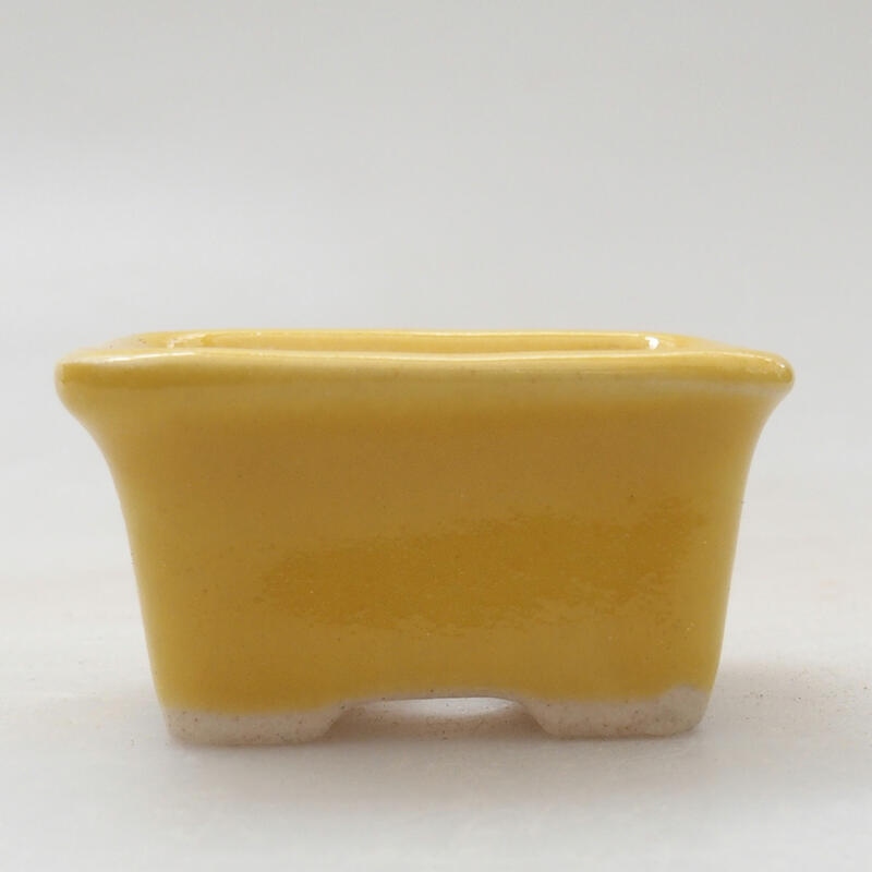 Mini-Bonsaischale 3,5 x 2,5 x 2 cm, Farbe gelb