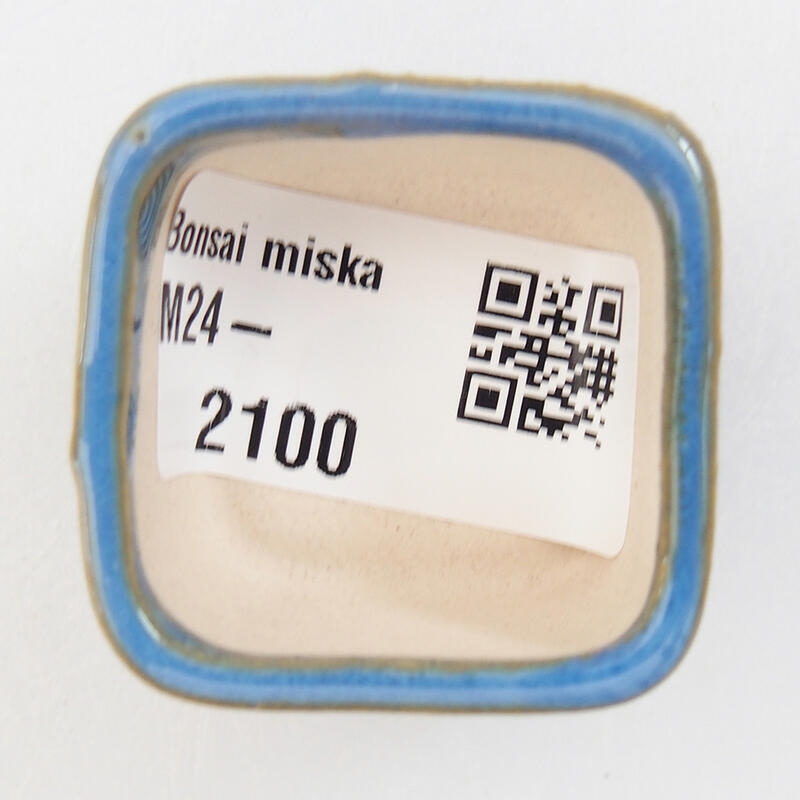 Mini-Bonsaischale 3,5 x 3,5 x 2,5 cm, Farbe blau