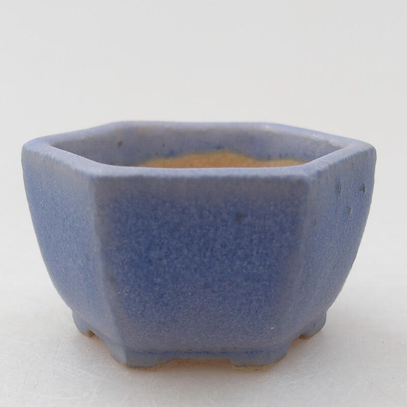 Mini-Bonsaischale 3,5 x 3,5 x 2,5 cm, Farbe blau