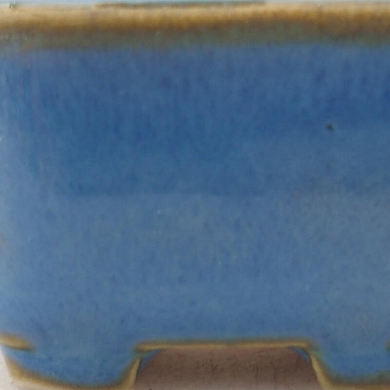 Mini-Bonsaischale 3,5 x 3,5 x 2,5 cm, Farbe blau