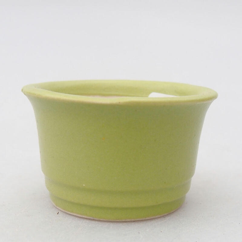 Mini-Bonsaischale 3,5 x 3,5 x 2 cm, Farbe grün