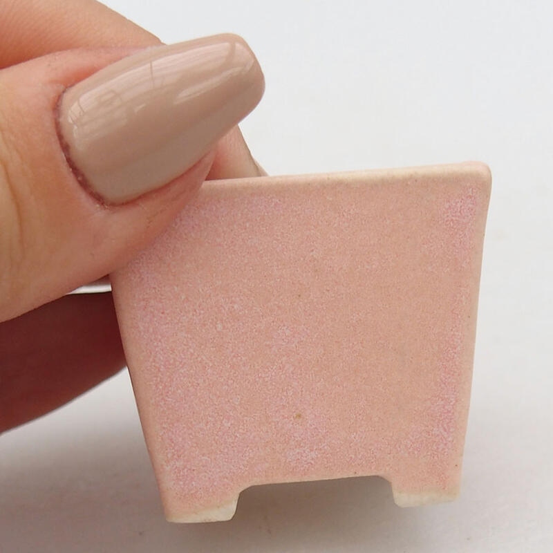 Mini-Bonsaischale 3,5 x 3,5 x 3,5 cm, Farbe rosa