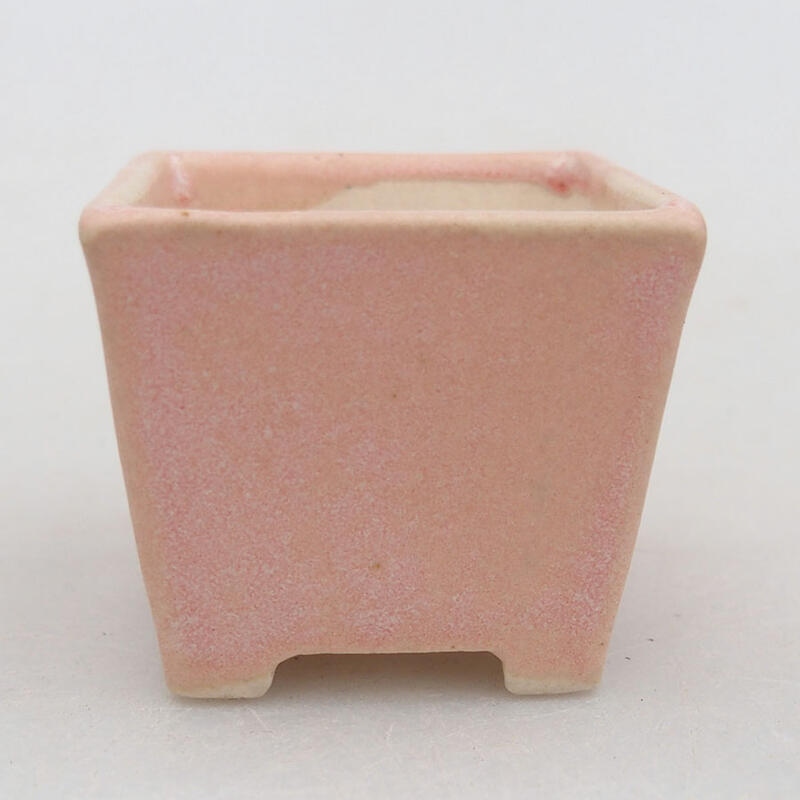 Mini-Bonsaischale 3,5 x 3,5 x 3,5 cm, Farbe rosa