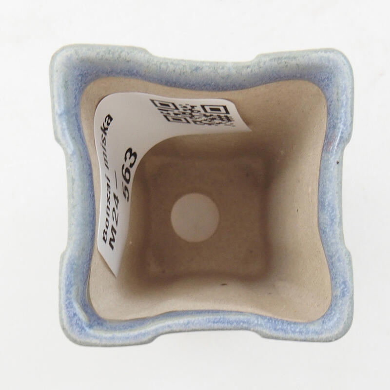 Mini-Bonsaischale 3,5 x 3,5 x 5,5 cm, Farbe blau