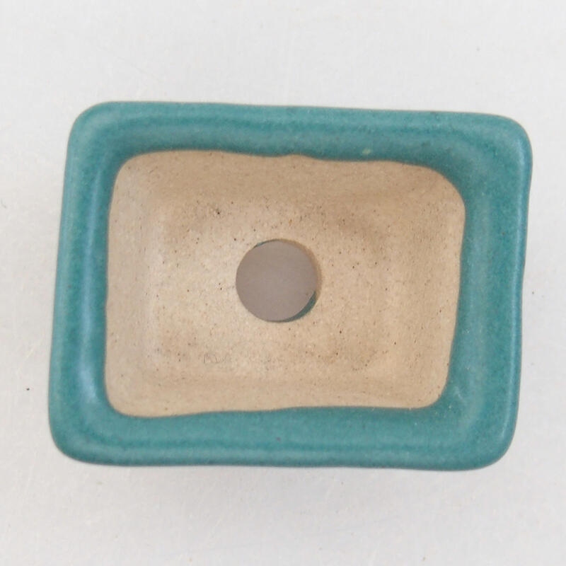 Mini-Bonsaischale 3 x 2,5 x 1,5 cm, Farbe blau
