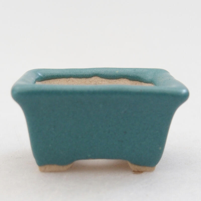 Mini-Bonsaischale 3 x 2,5 x 1,5 cm, Farbe blau