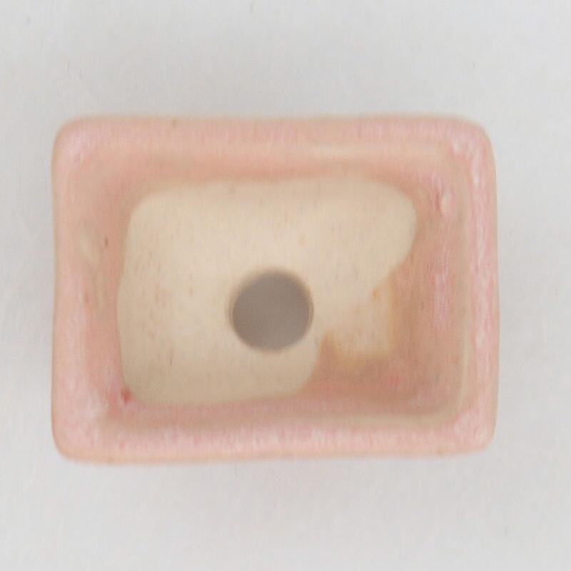 Mini-Bonsaischale 3 x 2,5 x 1,5 cm, Farbe rosa