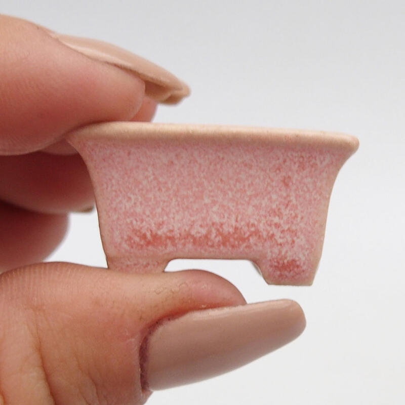 Mini-Bonsaischale 3 x 2,5 x 1,5 cm, Farbe rosa