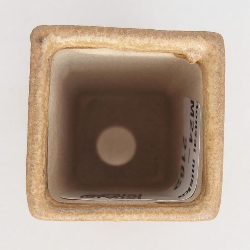 Mini-Bonsaischale 3 x 3 x 5,5 cm, Farbe braun