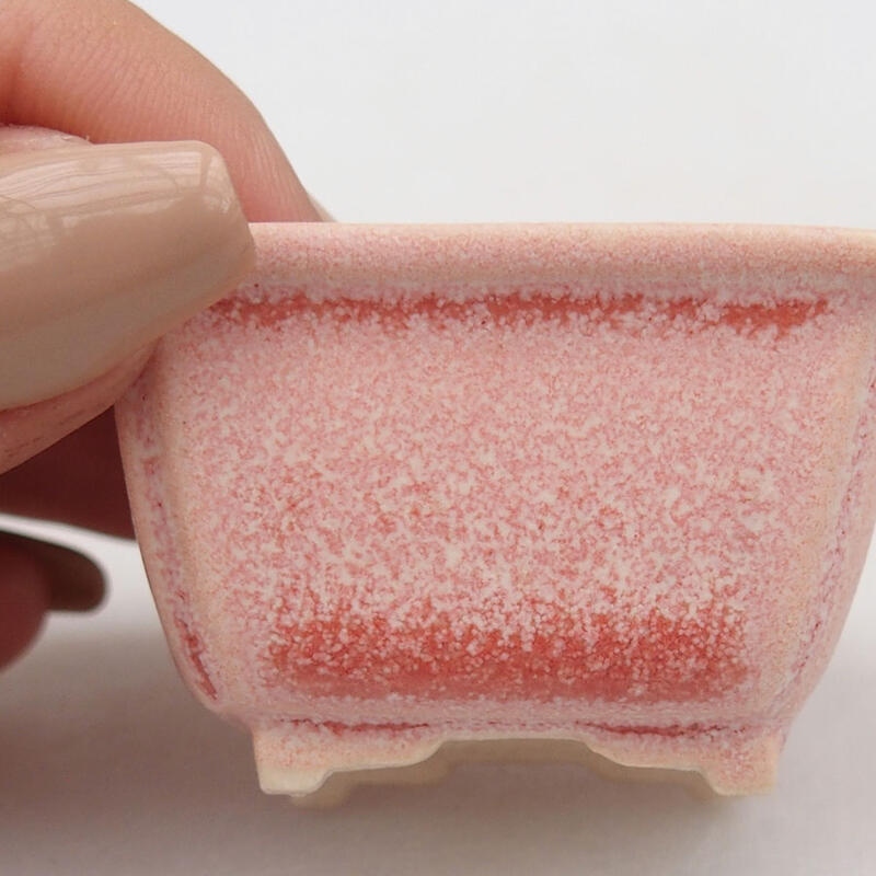 Mini-Bonsaischale 4,5 x 3,5 x 2,5 cm, Farbe rosa