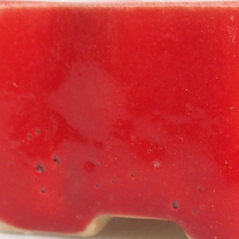 Mini-Bonsaischale 4,5 x 3 x 2 cm, Farbe Rot
