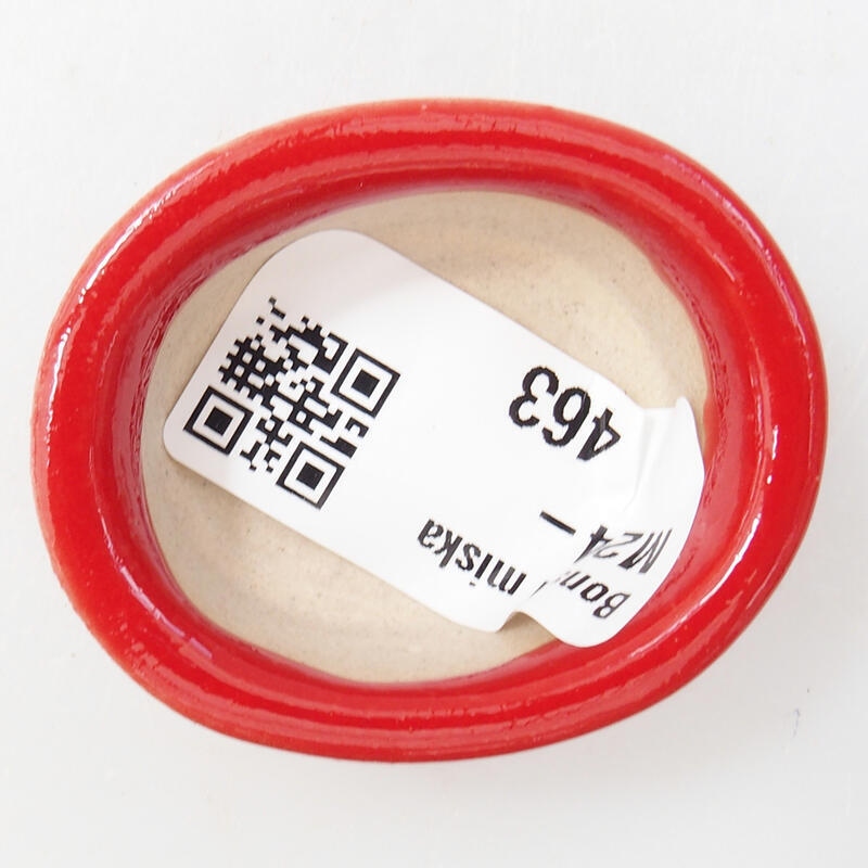 Mini-Bonsaischale 4,5 x 4 x 2 cm, Farbe Rot