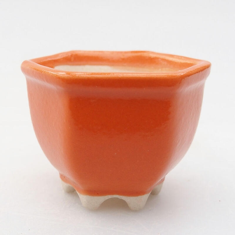 Mini-Bonsaischale 4,5 x 4 x 3 cm, Farbe Orange