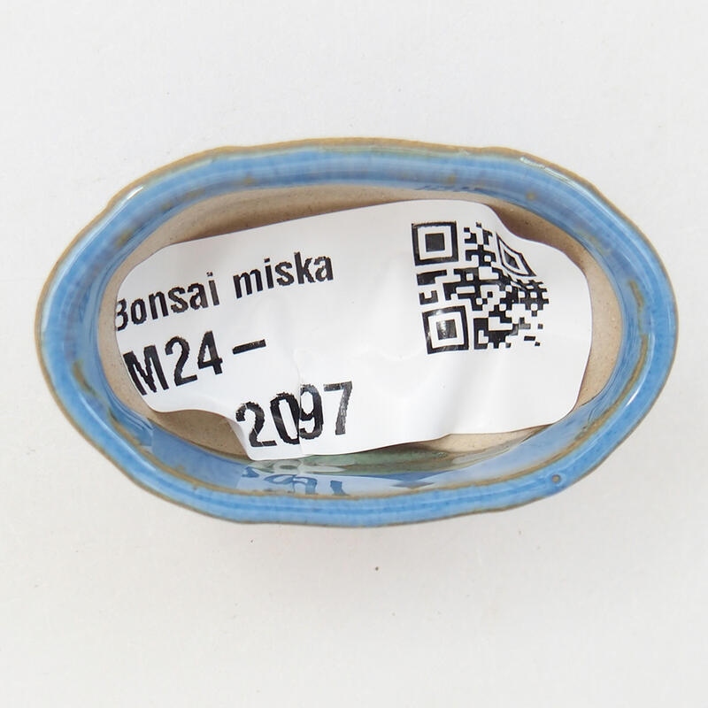 Mini-Bonsaischale 4 x 2,5 x 2 cm, Farbe blau