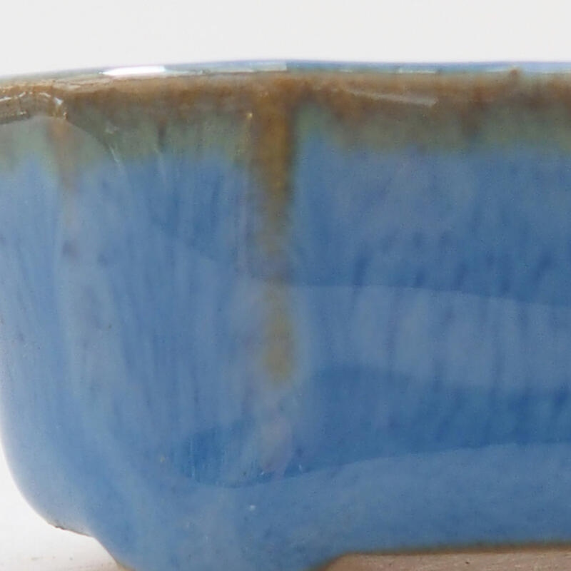 Mini-Bonsaischale 4 x 2,5 x 2 cm, Farbe blau