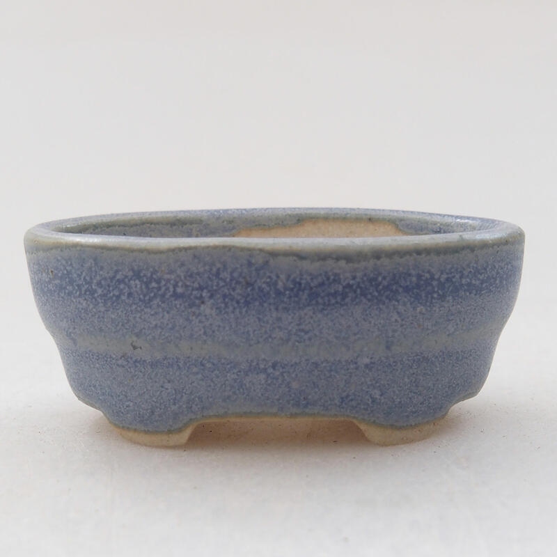 Mini-Bonsaischale 4 x 2,5 x 2 cm, Farbe blau