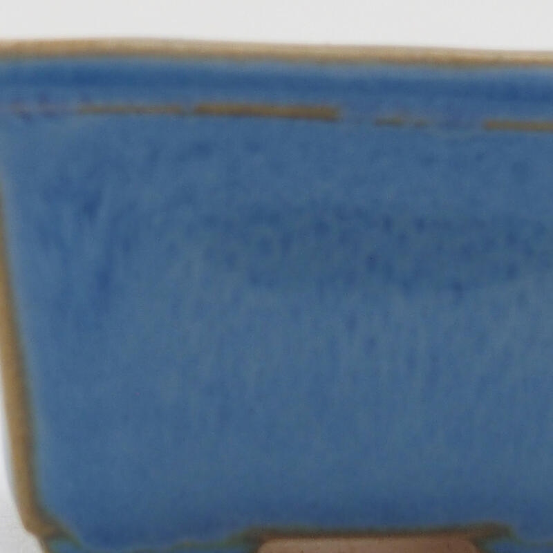 Mini-Bonsaischale 4 x 3,5 x 2,5 cm, Farbe blau