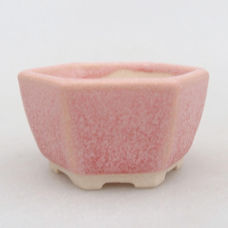 Mini-Bonsaischale 4 x 3,5 x 2,5 cm, Farbe rosa