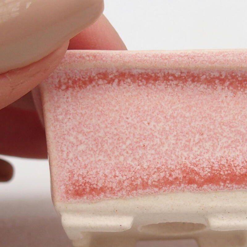 Mini-Bonsaischale 4 x 3,5 x 2,5 cm, Farbe rosa