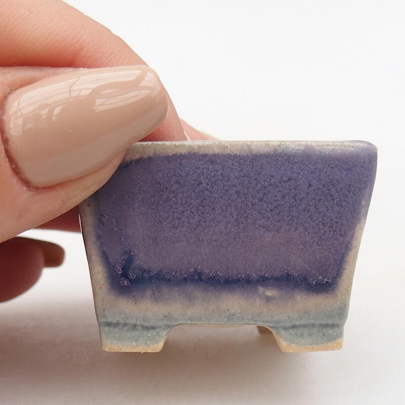 Mini-Bonsaischale 4 x 4 x 2,5 cm, Farbe Lila