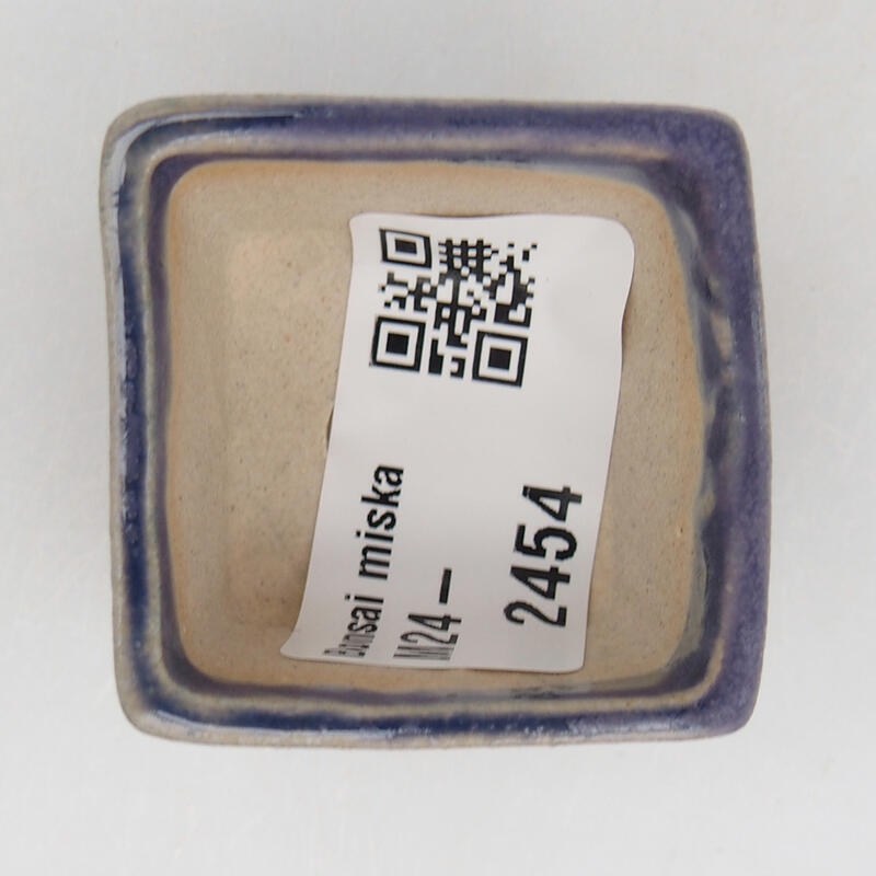 Mini-Bonsaischale 4 x 4 x 2,5 cm, Farbe Lila