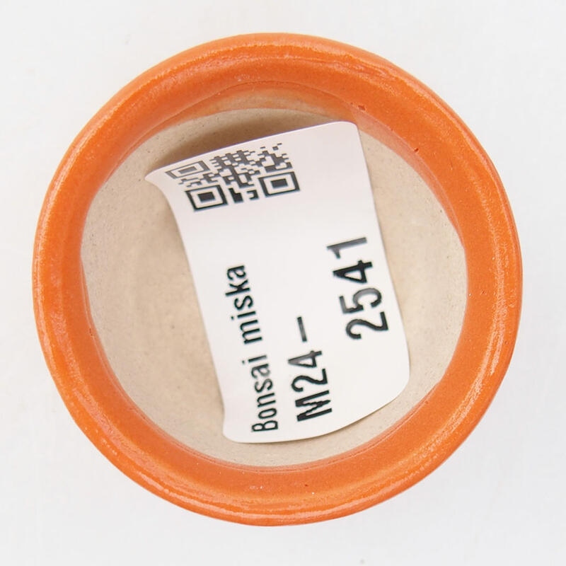 Mini-Bonsaischale 4 x 4 x 2,5 cm, Farbe Orange