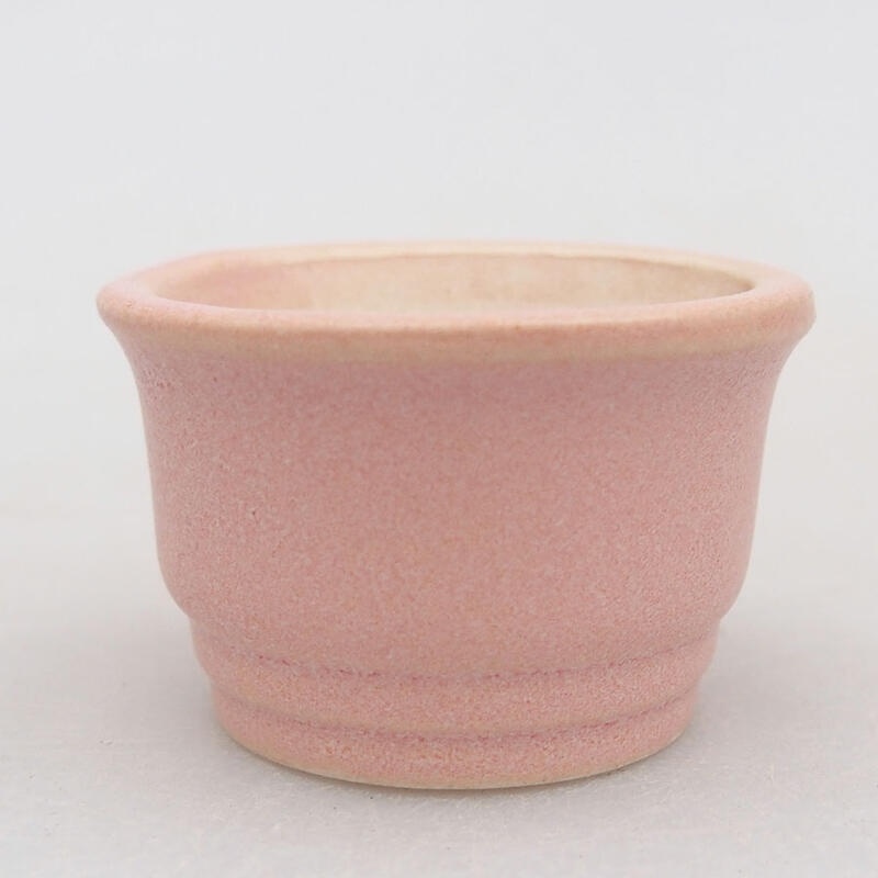 Mini-Bonsaischale 4 x 4 x 2,5 cm, Farbe rosa