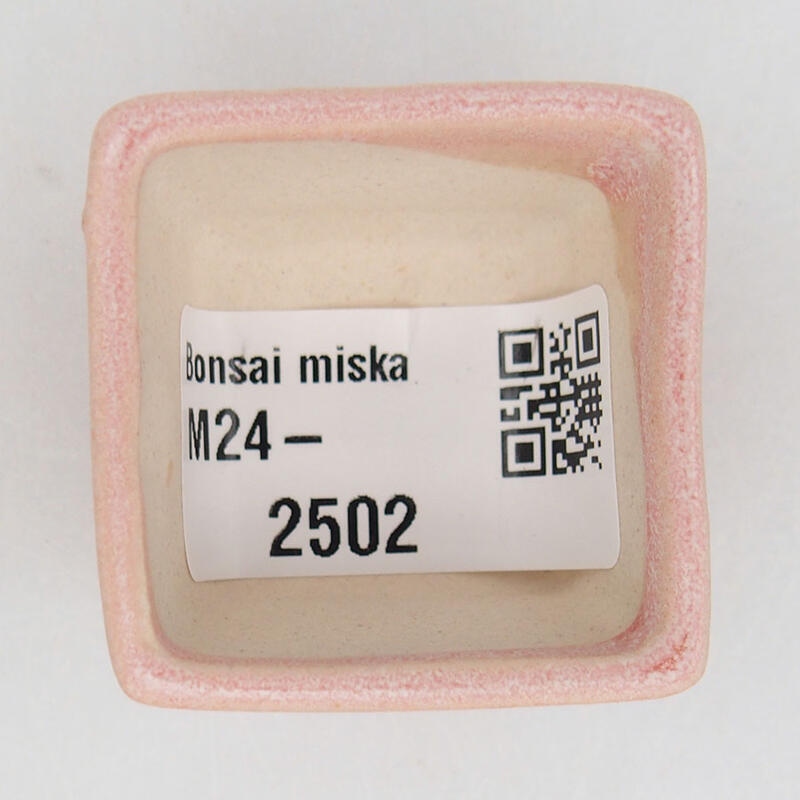 Mini-Bonsaischale 4 x 4 x 2,5 cm, Farbe rosa