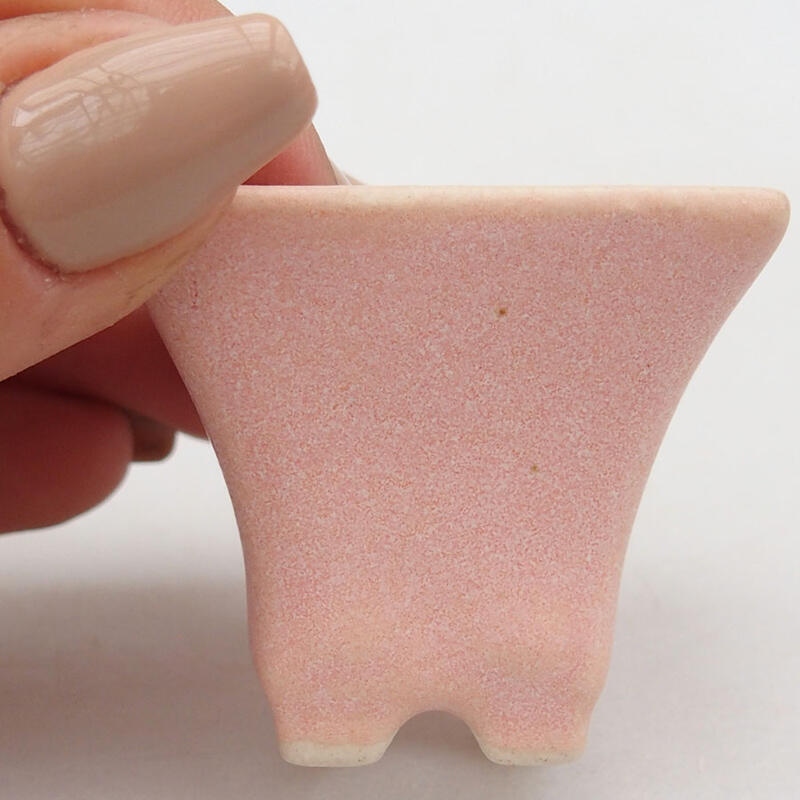 Mini-Bonsaischale 4 x 4 x 3,5 cm, Farbe rosa