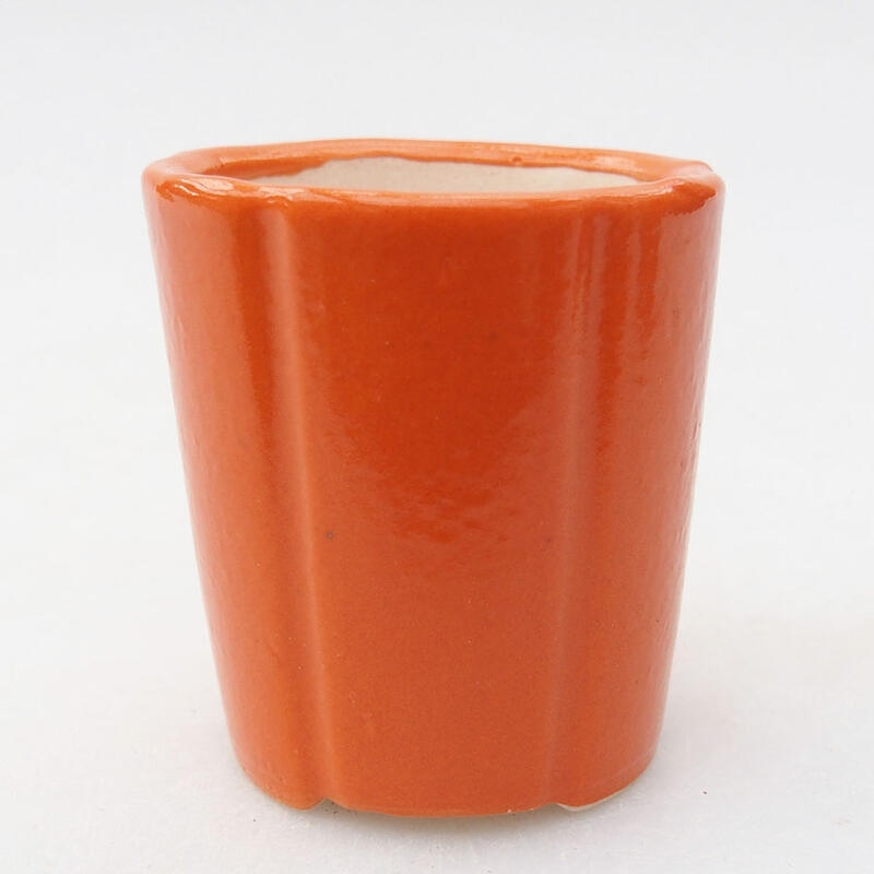 Mini-Bonsaischale 4 x 4 x 4,5 cm, Farbe Orange