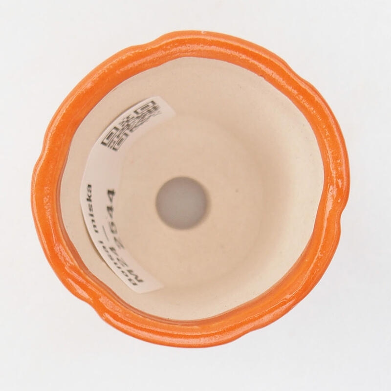 Mini-Bonsaischale 4 x 4 x 4,5 cm, Farbe Orange