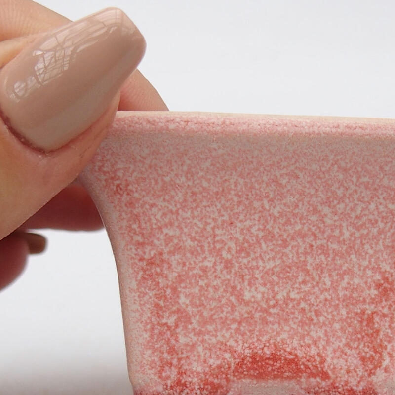 Mini-Bonsaischale 5,5 x 5,5 x 3,5 cm, Farbe rosa