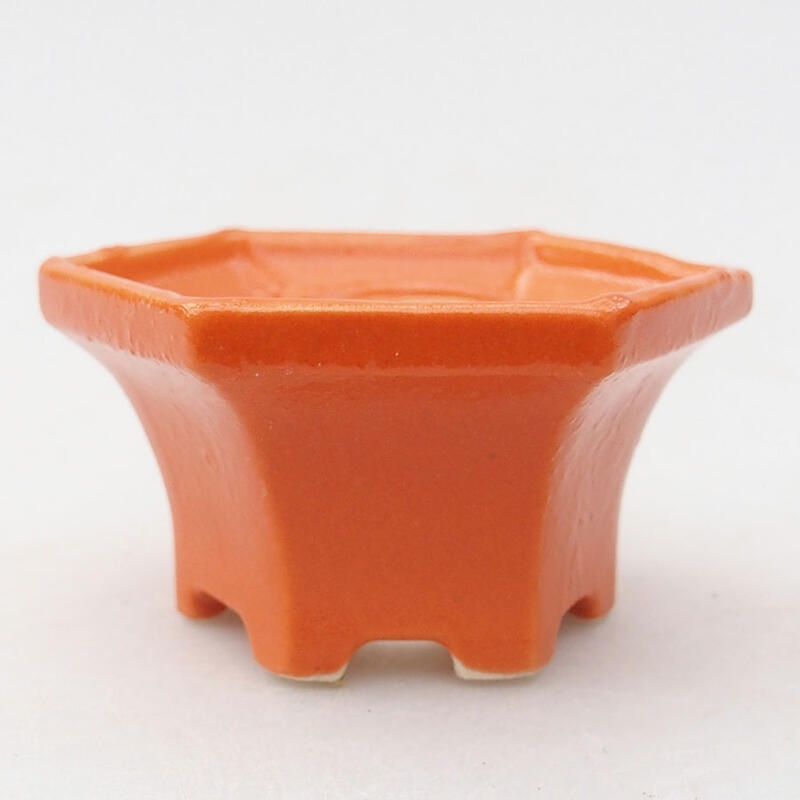 Mini-Bonsaischale 5,5 x 5 x 3 cm, Farbe Orange