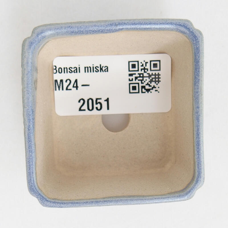 Mini-Bonsaischale 5 x 5 x 3,5 cm, Farbe blau