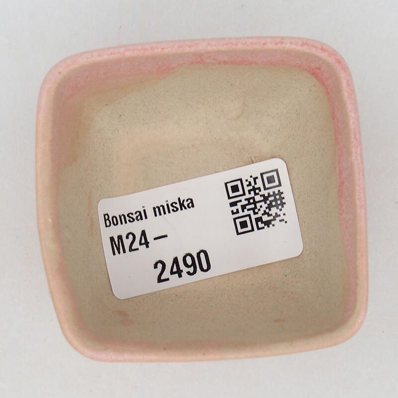 Mini-Bonsaischale 5 x 5 x 3 cm, Farbe rosa