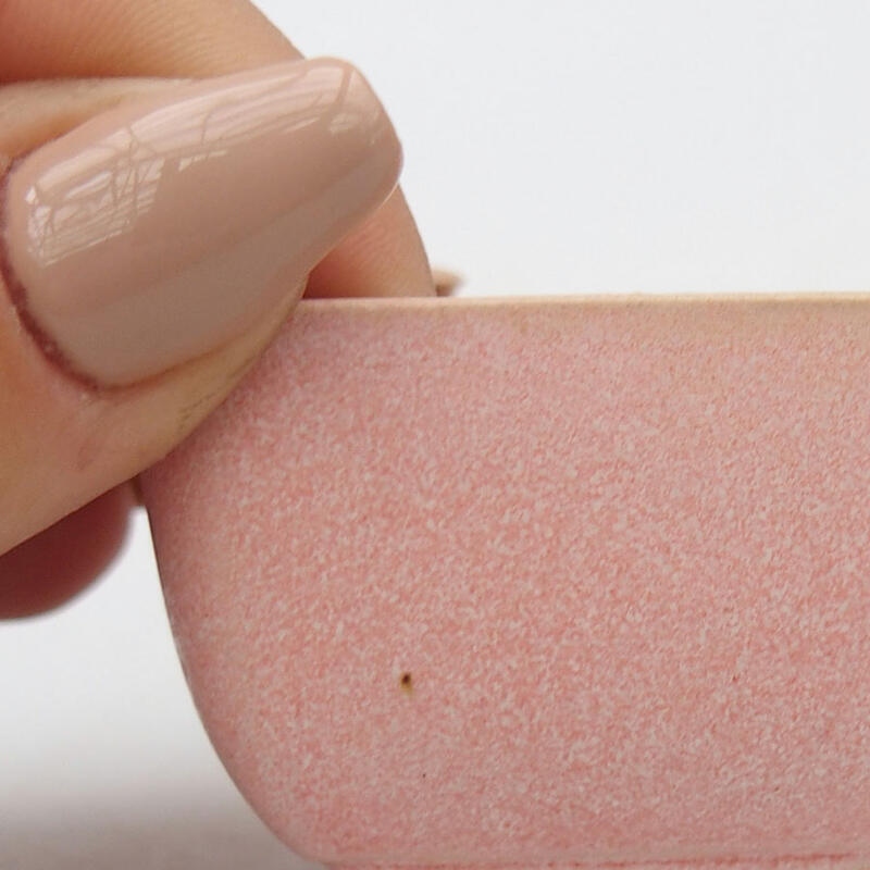 Mini-Bonsaischale 5 x 5 x 3 cm, Farbe rosa