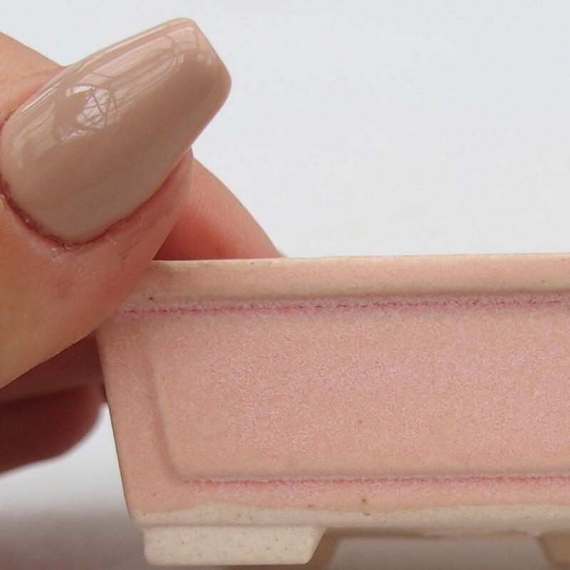 Mini-Bonsaischale 6,5 x 5 x 2,5 cm, Farbe rosa